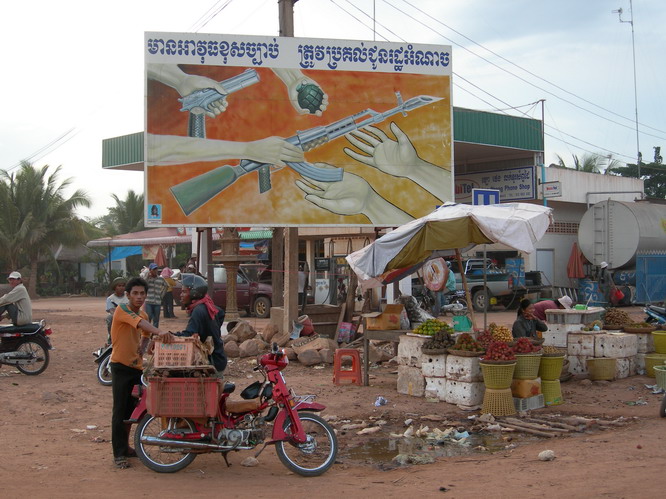 Cambodia suffered greatly from the years of war under the Khmer Rouge, these days they are slowly trying to get back to a more normal kind of life. Thai-Cambodia border, Cambodia.