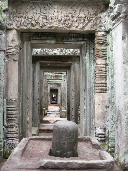 A Hindu Shiva lingum. Angkor, Cambodia.