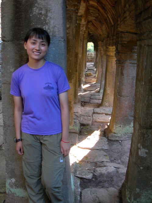 Walking around the temples. Angkor, Cambodia.