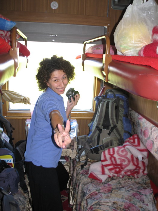 Ahlem, from France, was one of my travel companions.