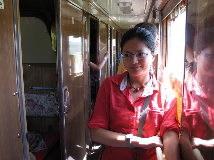 Zhang Qiao, from China, was another of my travel companions.