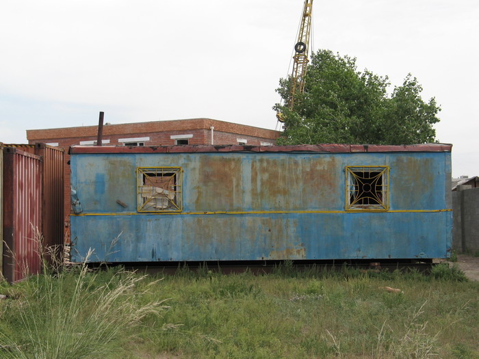 An old trailer in Ulan Bator, Mongolia.