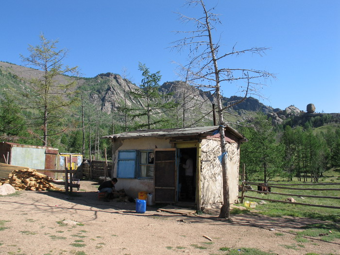 Often Mongolians will have a small house to cook food in or store things in, but they will sleep and live in their yurts.