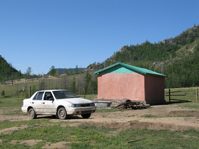 Even though Mongolians often live in yurts, they may have a car that they use to get to town.