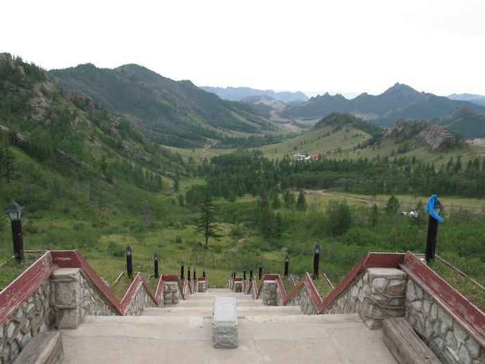 Looking back down the valley from the monetary.