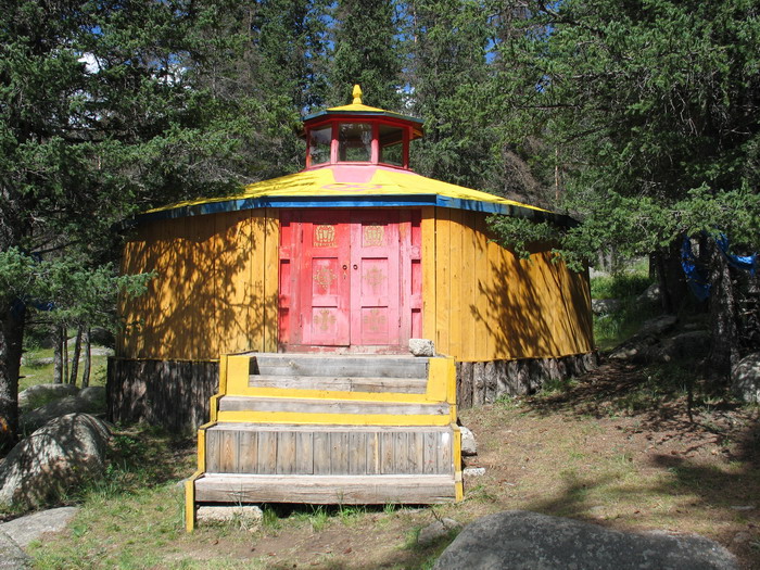 A funky little temple near Manjushree Monastery near Zuunmod, south Ulan Bator, Mongolia.