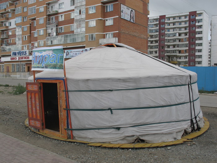 A local fermented horse milk bar, Ulan Bator, Mongolia.