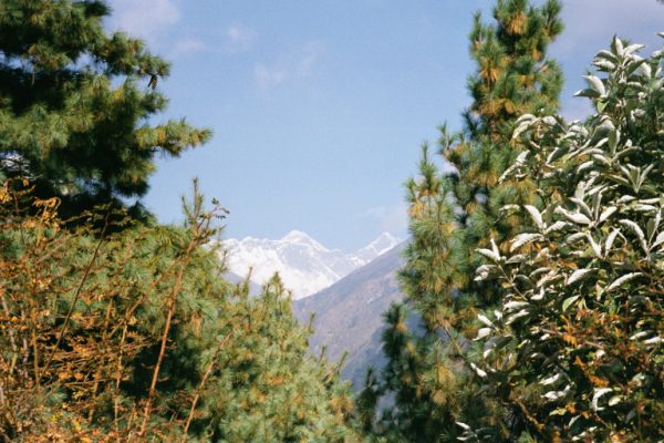 We got our first views of Mt. Everest just before we reached the town of Namche Bazaar.
