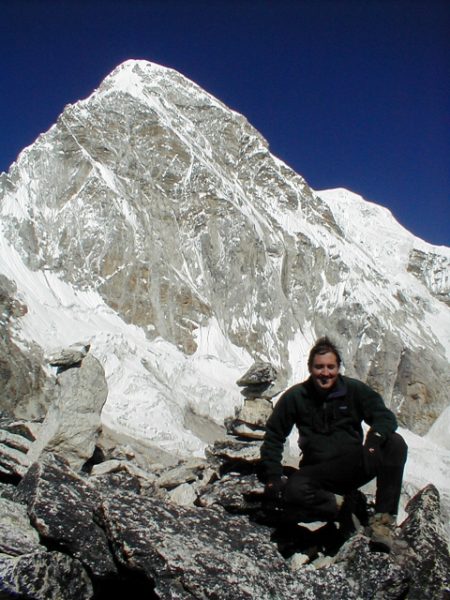 Leo in front of Mt. Pumori.