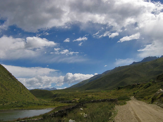 Parts of the route we walked and for part we got a ride in the back of truck.