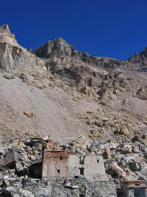 A small monastery near the Everest base camp. Central Tibet.