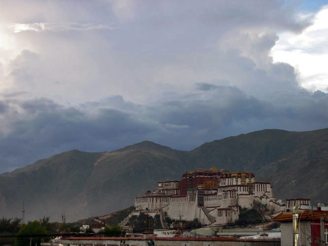 The Potala Palace, the former residence of the Dalai Lama.
