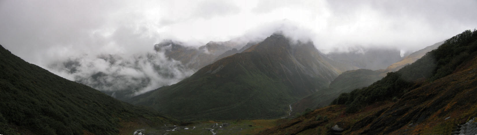 After crossing the Droma la pass. Tsari, South Eastern, Tibet.