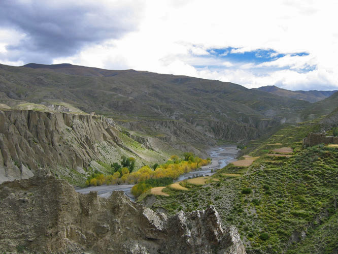 Near the town of Chusum, while hitch hiking to Southeastern Tibet.