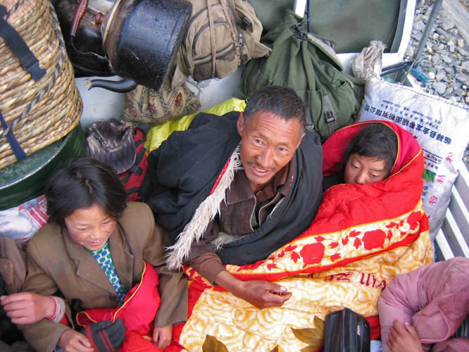 Friends I shared the truck ride back to Lhasa with.