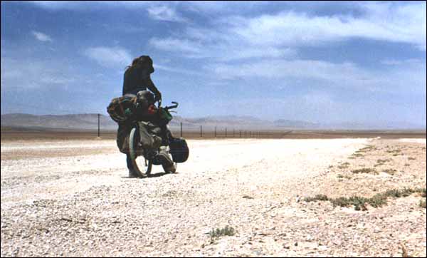 Ray cycling in the Aksin Chin, Western China