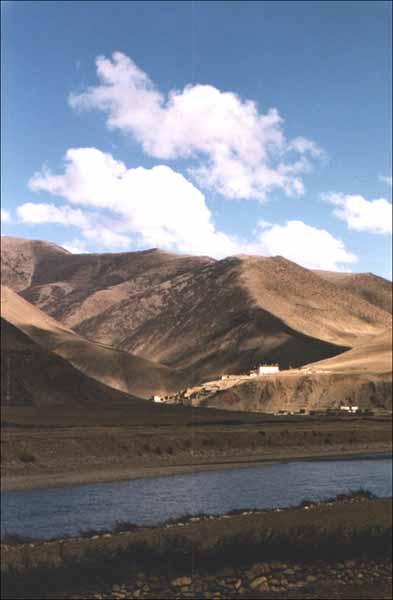 Distant monastery, Eastern Tibet