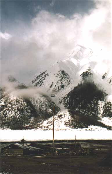 Frozen lake, Eastern Tibet