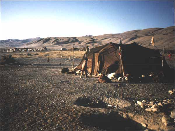 Tibetan nomad tent near Mt. Kailash in Western Tibet