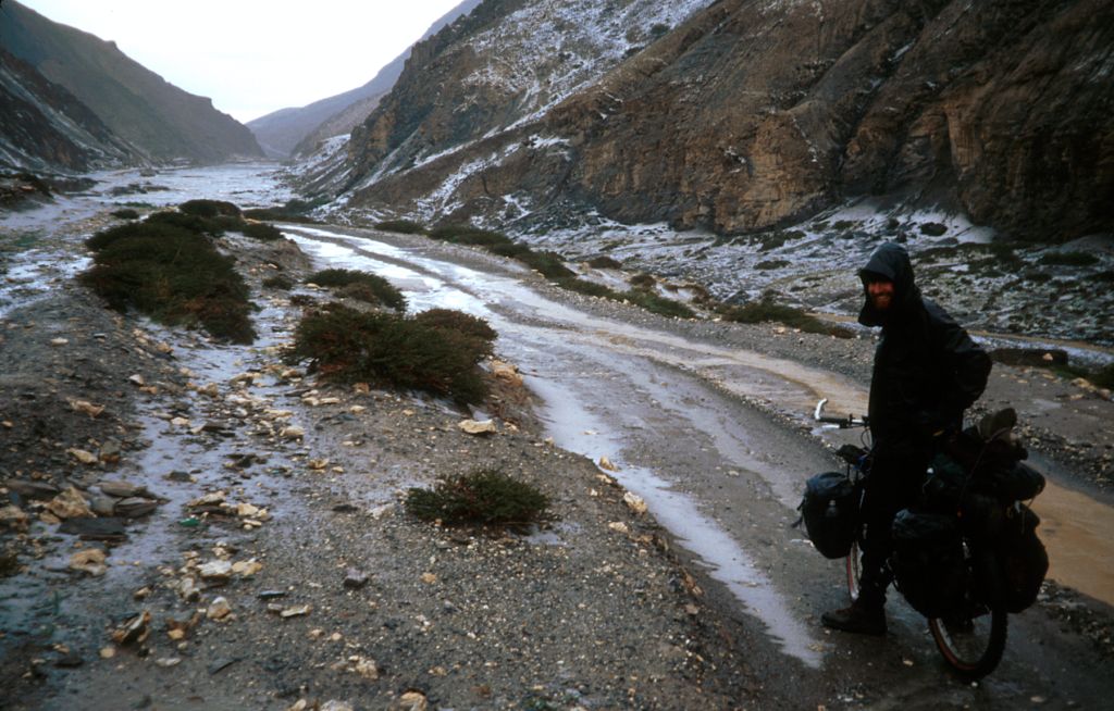 The weather in Tibet, can go through about every possible variation in the course of just a single day. This day we got rain, hail, snow, and flash floods all in just a couple hours. Afterwards the sun came out, we were able to dry out all of our clothing. Peiku Tso, Tibet.